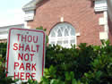 Church Parking Signs keep your Sunday Parking Spaces open.