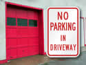 Boldly identify private roads and driveways.