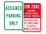 Assigned Parking Signs