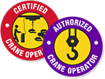 Crane Hard Hat Stickers