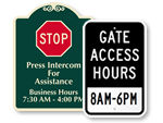 Custom Gate Signs