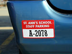 Custom Parking Permit Bumper Stickers