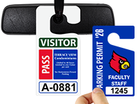 Custom Parking Permit Hang Tags