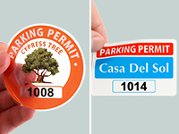 Custom Parking Permit Stickers & Decals