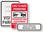 Custom Parking Signs