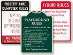 Custom Rules Signs