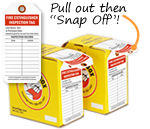 Tag in a Box Extinguisher Inspection Tags