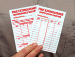 Fire Extinguisher Inspection Labels