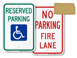Kansas Parking Signs, Fire Lane Signs and Other Regulated Signs
