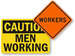 People At Work Signs