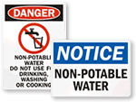 Do Not Drink The Water Signs