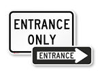 Parking Lot Entrance Signs