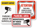 Parking Lot Security Signs