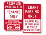 Parking Signs for Tenants