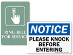 Please Knock Signs