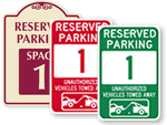 In Stock Parking Spot Signs