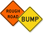 Pavement Condition Warning Signs