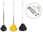 Heavy duty rubber sign bases from recycled tires