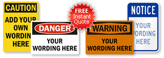 Safety Signs Quotation 