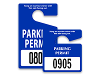 In Stock Parking Hang Tag Permits