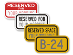 Custom Parking Spot Signs