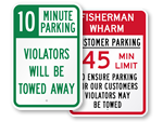 Time Limit Parking Signs