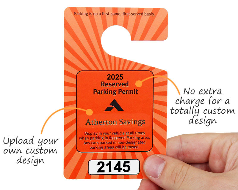 Printable Parking Hang Tags