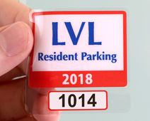Parking Permit Stickers - Custom - DFW Stickers