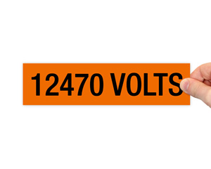 12470 Volt Label