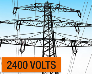 2400 Volt Label
