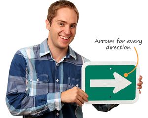 Green Arrow Signs – for Bike Lanes and Traffic