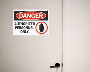 Authorized Personnel Danger Sign