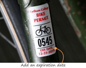 Bicycle permit