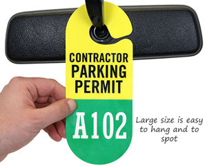 Contractor Parking Permit Passes