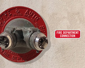 Fire Department Label
