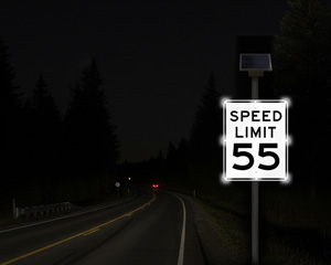 55 Mph Speed Limit Road Traffic Signs