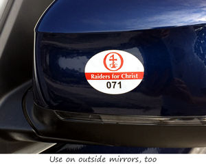 Parking permit for mirrors