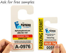 Ask for free samples of each parking tag material