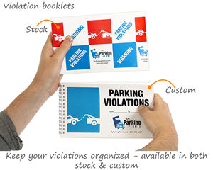 Parking violation book