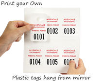 Print your own plastic hang tags