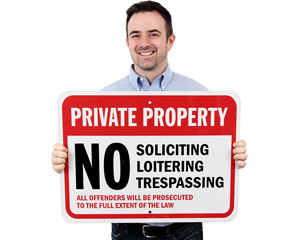 Private Playground Sign