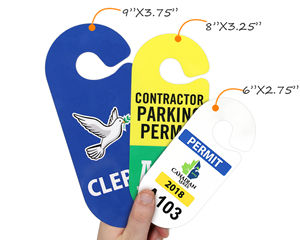 In-Stock Designs Racetrack Parking Hang Tags