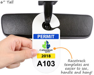 Racetrack Custom Parking Permits