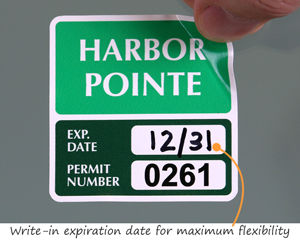 Residential parking permits with expiration date