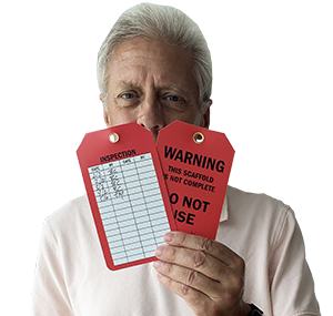 Scaffold inspection tags