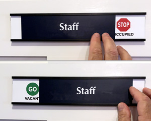 sliding signs for offices