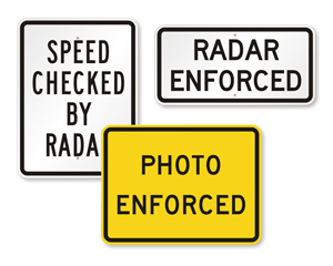 Speed Checked Sign