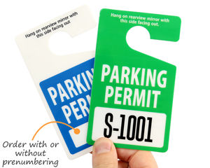 Stock parking tags