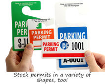 Stock permits in a variety of shapes, too!