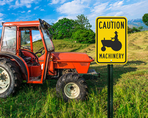 Equipment Crossing Signs